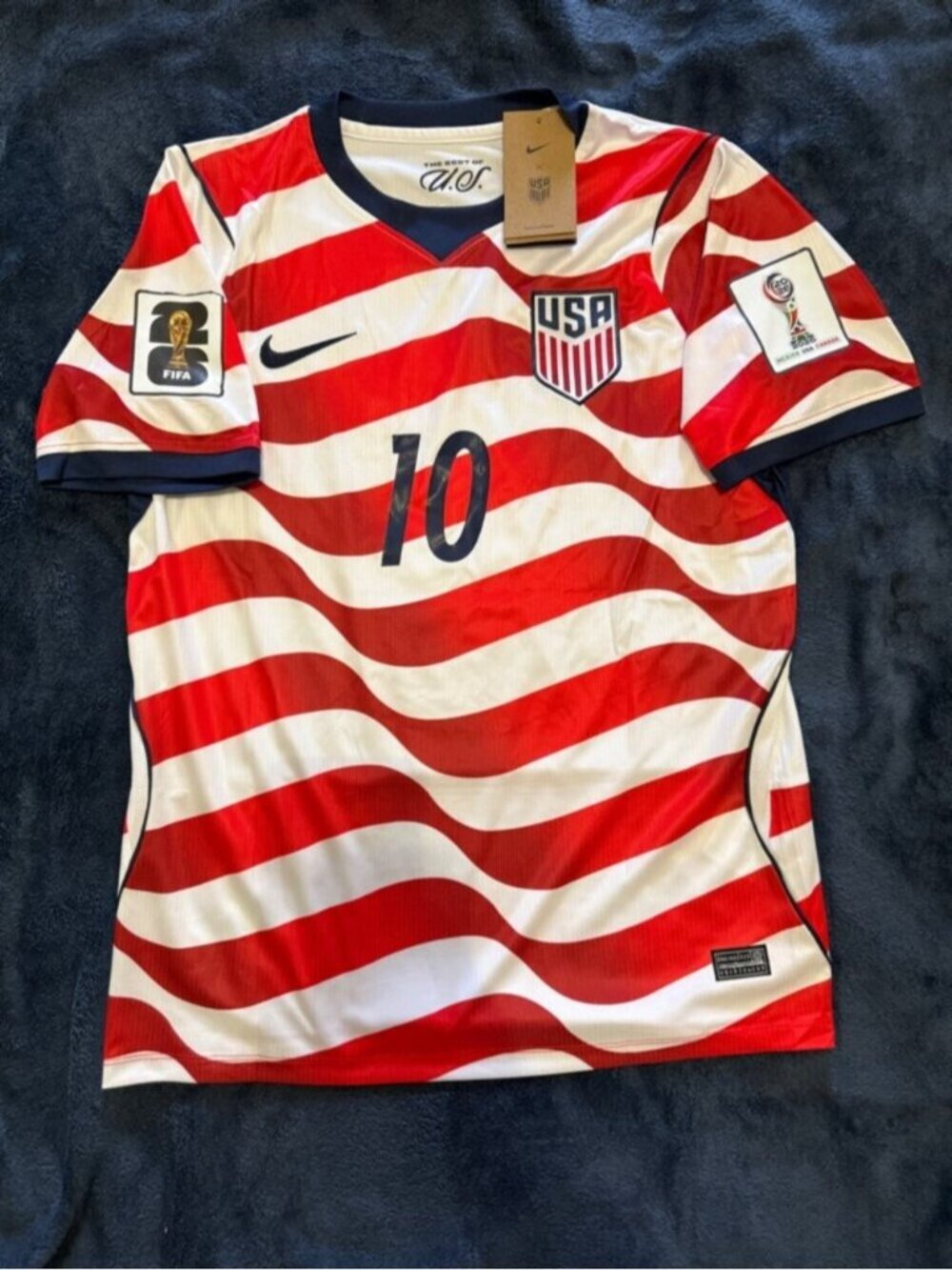 USA Home 2026 World Cup Men’s Soccer Jersey #Pulisic 10 #Adult # NWT - Picture 1 of 2